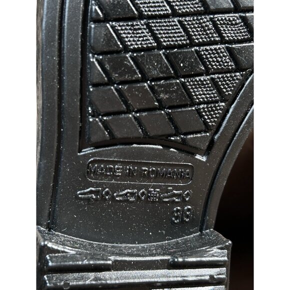 JW Anderson Womens Chain Rubber Heeled Slip On Rain Boots Black Size 7.5 - Picture 8 of 11